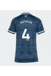 Newcastle United Sven Botman #4 Fotballdrakt Borte Klær Dame 2026-27 Korte ermer